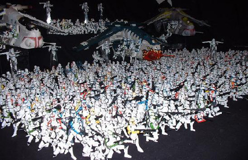 This has got to be one of the largest collections of action figures ever 