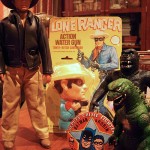 greenberg toy and train show - Godzilla, Batman, King Kong, lone ranger, and Indiana Jones