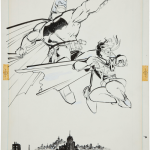 original Frank Miller Dark Knight illustration
