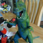 yard sale haul - dinosaur monster godzilla