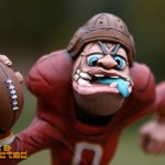 marx nutty mads end zone football player closeup detail marx nutty mads end zone football player closeup detail