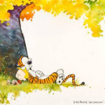 original Calvin and Hobbes painting by Bill Watterson up for auction at Heritage